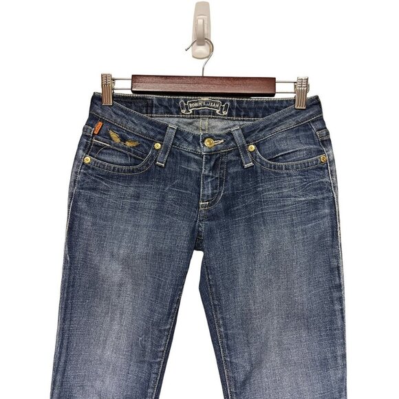 Robin's Jeans Super Marilyn Wings Straight Denim Blue Jeans Women's Size 26 - Picture 2 of 15
